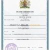 Customizable origin Break Vital Record Universal Death Certificate PSD Templates | Instant Download