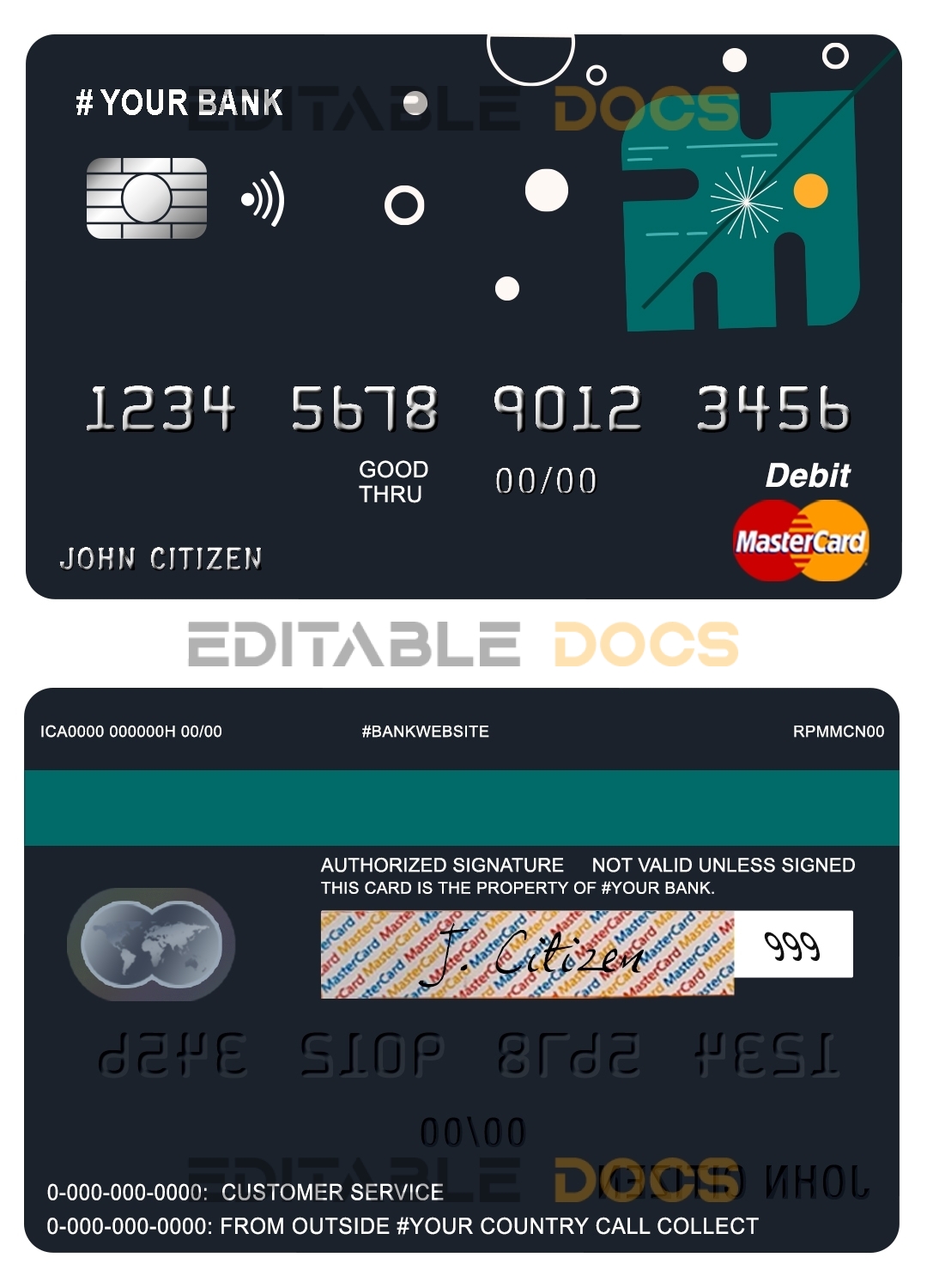 Fillable powder art universal master card Templates | Layer-Based PSD