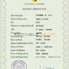 Customizable redux Death Certificate PSD Templates | Instant Download