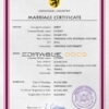 registration universal Marriage Certificate | Editable PSD Templates
