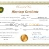 romance universal Marriage Certificate | Editable PDF Templates
