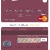 Editable roundara universal master card Templates in PSD Format