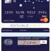 Fillable starline astrology universal master card Templates | Layer-Based PSD