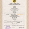 stock universal Marriage Certificate | Editable PSD Templates