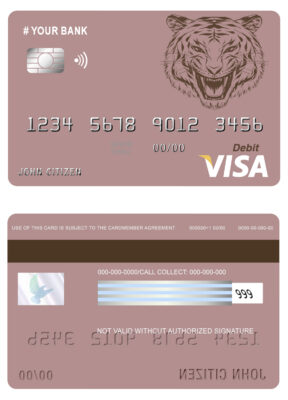 Fillable tigarara universal visa card Templates