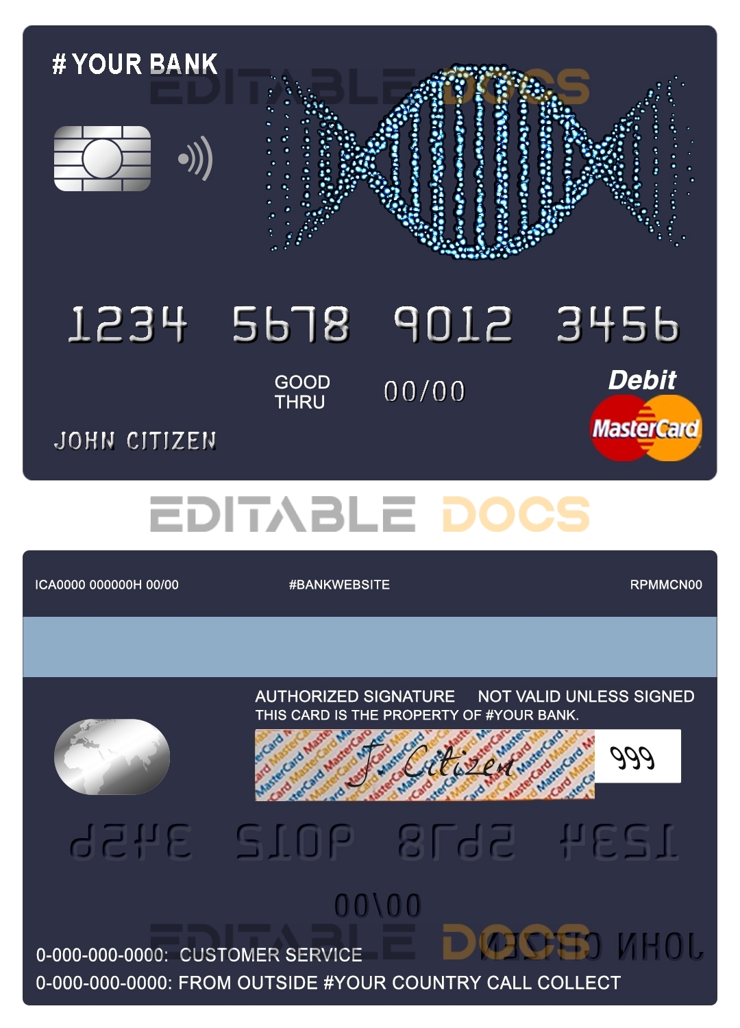 Editable vintage abstract universal master card Templates in PSD Format