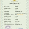 Authentic wisdom universal Birth Certificate PSD Template | Customize and Download Online
