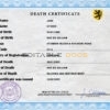 Customizable wise Death Certificate PSD Templates | Instant Download