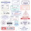 Buy Customizable Australia Helsinki travel Stamp Collection | Blank Stamps Template