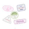 Buy Customizable France visa Stamp Collection | Blank Stamps Template