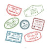 Buy Customizable Jamaica London travel Stamp Collection | Blank Stamps Template