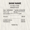 Fake Bank payment Receipt