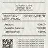 Fake Bank receipt version 2