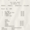 Fake Boutique payment receipt