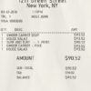 Fake CAFE payment check Receipt Template