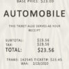 Fake Car parking payment receipt