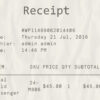 Fake Cash receipt template