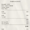 Fake Coffee Shop payment receipt template