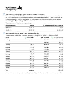 Fake Coventry Building Society Business Bank Statement (version3)