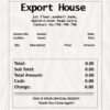 Fake Export house payment check 1 Receipt