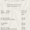 Fake Ice Cream Shop Payment Receipt
