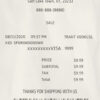 Fake Juice station payment check Receipt