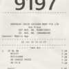 Fake KFC payment check Receipt