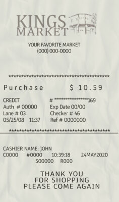 Fake Kings market payment Receipt