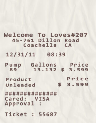 Fake Loves#207 payment receipt
