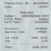 Fake Main Street Restaurant payment check Receipt
