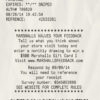 Fake Marshalls payment receipt