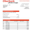 Fake Oberbank Business Statement
