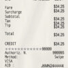 Fake Passenger Receipt
