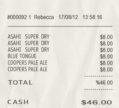 Fake Payment Check Receipt