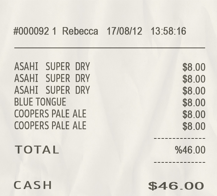 Fake Payment Check Receipt