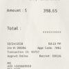 Fake Performance imports receipt