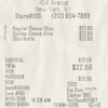 Fake Pizza Receipt