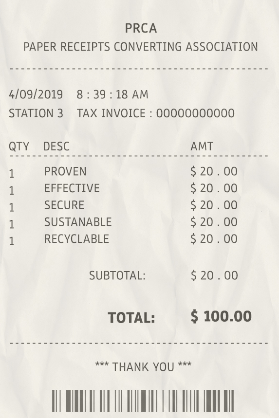 Fake Prca payment check Receipt
