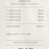 Fake Receipt sample