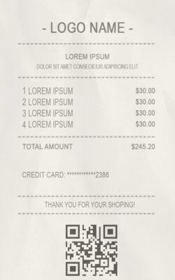 Fake Receipt sample