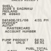 Fake Shell v-power payment Receipt