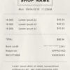 Fake Shop Receipt
