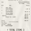 Fake Staple-Store payment check receipt