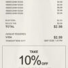 Fake Super Grocery mart payment Receipt