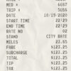 Fake Taxi payment Receipt