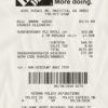 Fake the home depot payment receipt