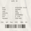 Fake Iindiana toll payment check Receipt