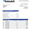 Fake BANCO Sabadell Business Bank Statement
