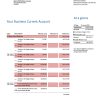 Fake Banco de Bogotá Business Statement