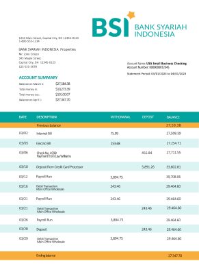 Fake Bank Syariah Indonesia Business Statement